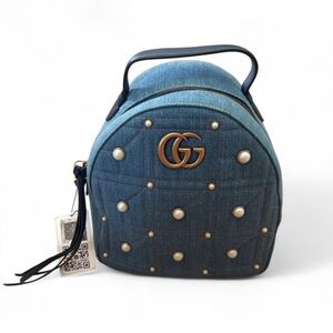 💙~Gucci GG Marmont Denim Backpack~